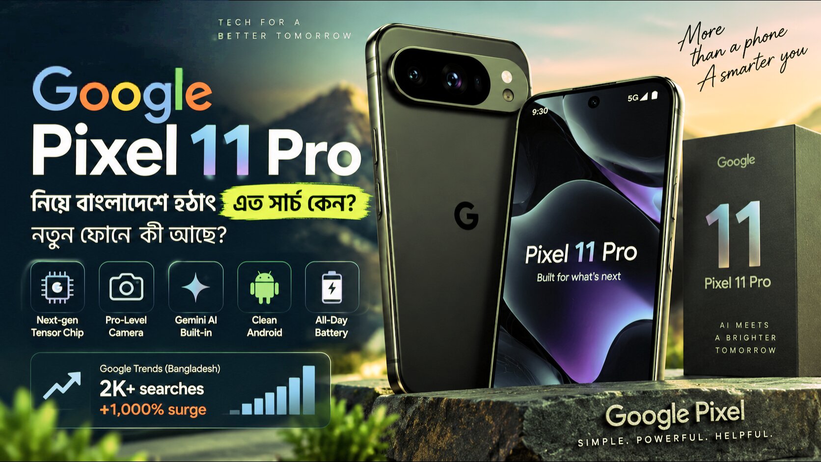 Google Pixel 11 Pro নিয়ে বাংলাদেশে হঠাৎ এত সার্চ কেন? নতুন ফোনে কী আছে