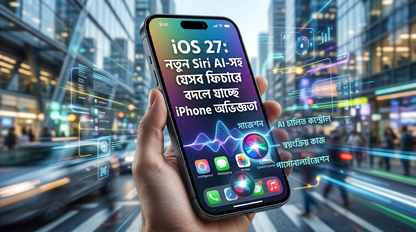 iOS 27: নতুন Siri AI-সহ যেসব ফিচারে বদলে যাচ্ছে iPhone অভিজ্ঞতা